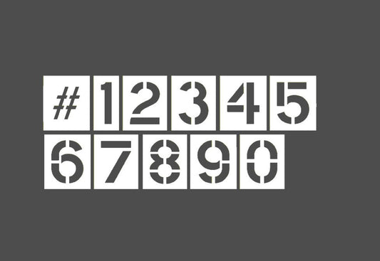0-9 Number Stencils Set