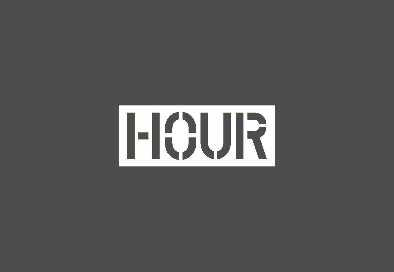 Hour Stencil