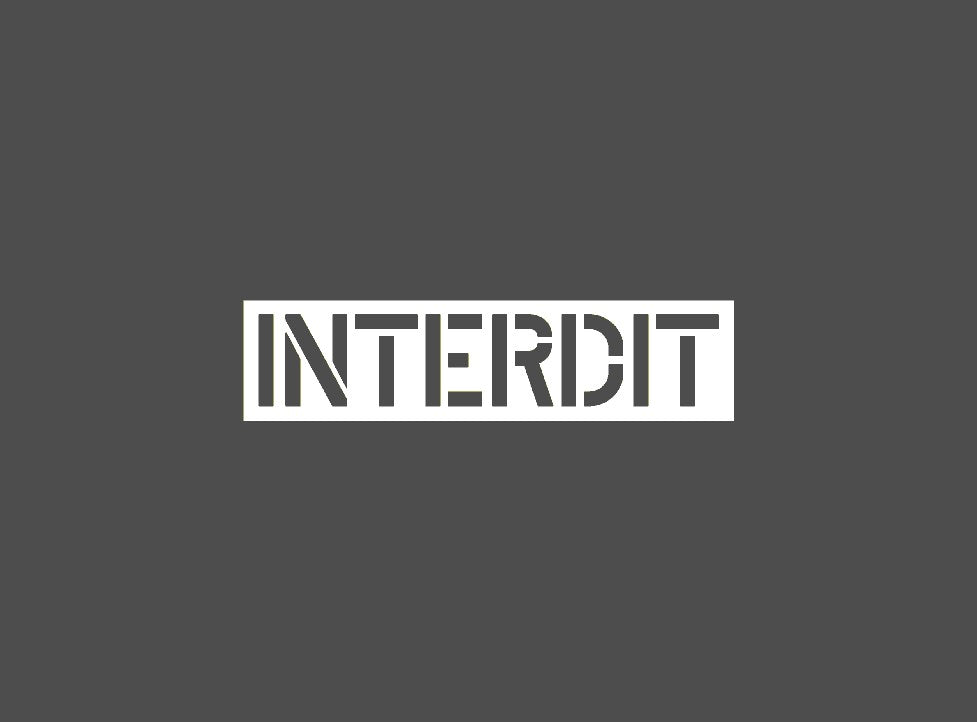 Interdit Pochoir