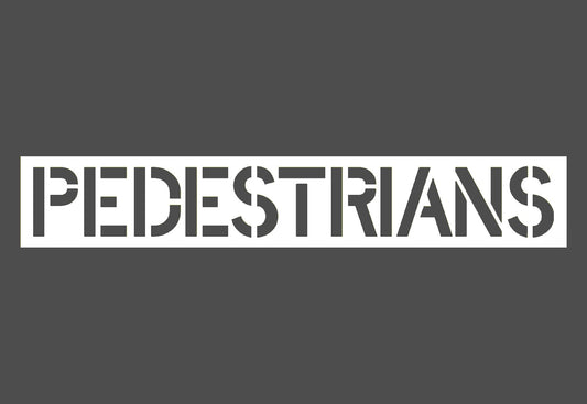 Pedestrians Stencil
