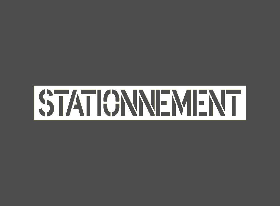 Stationnement Pochoir