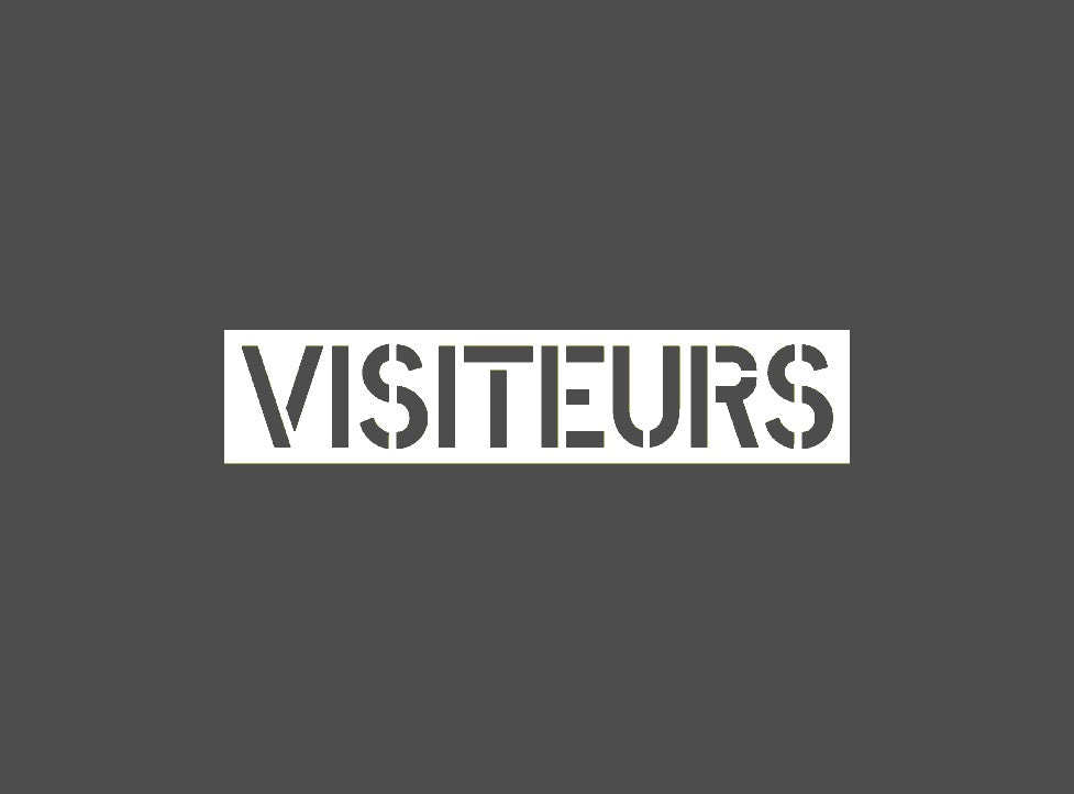 Visiteurs Pochoir