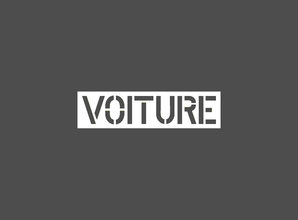 Voiture Pochoir