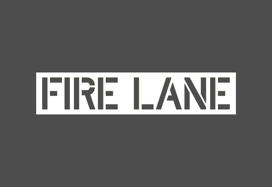 Fire Lane Stencil