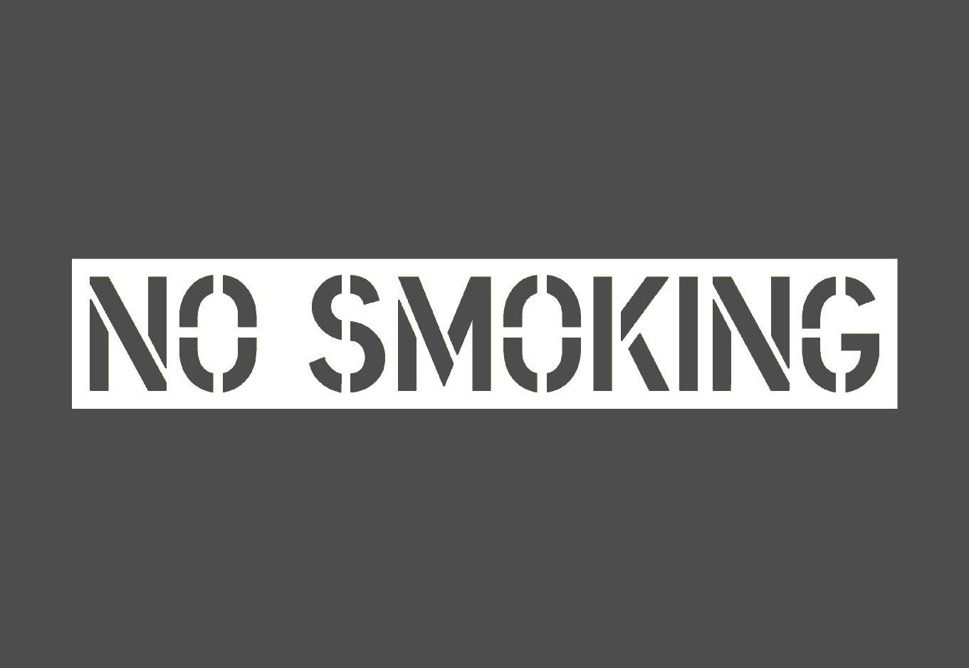 No Smoking Stencil