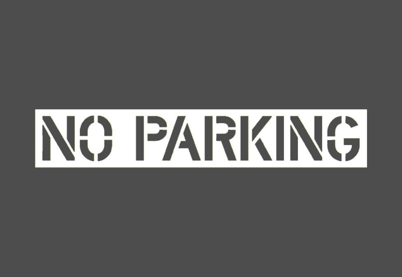 No Parking Stencil