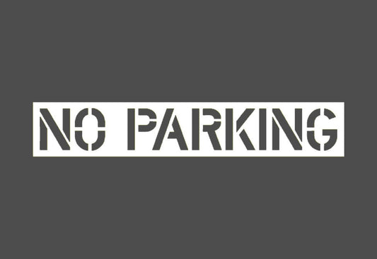 No Parking Stencil